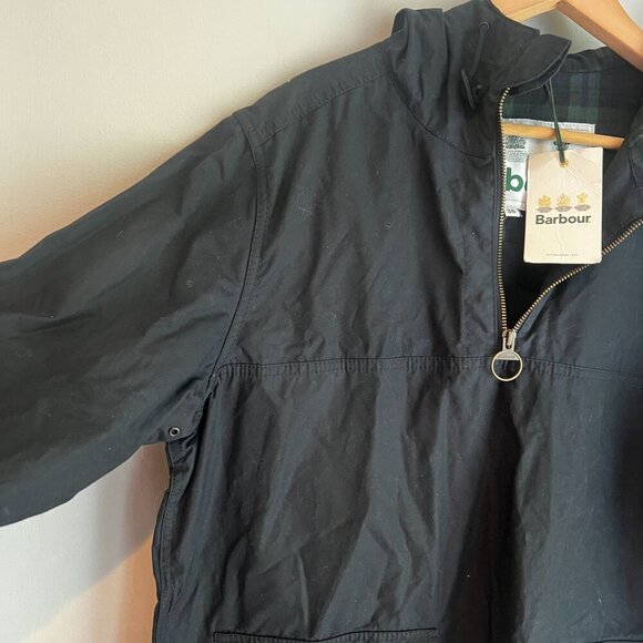 Barbour Men's Waxed Cotton Smock Jacket Size 38EU / Small-Medium Sage Green - Picture 6 of 13